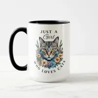 Just a Girl Who Loves Cats Personalized Mug