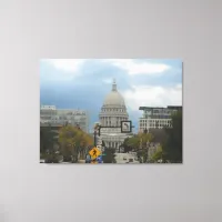 Madison, Wisconsin Photography Capitol View Canvas Print