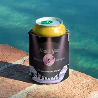 Customizable Disco Wedding  Can Cooler