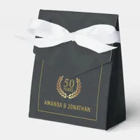 50th Golden Wedding Anniversary Customizable Favor Boxes