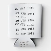 Library Stamps Date Due 1984 Can Cooler