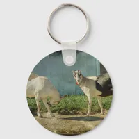 Dairy Goats Keychain