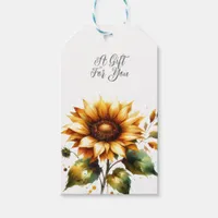 Country Sunflower Wedding  Gift Tags