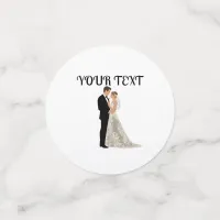 Flat Save The Date Card Confetti