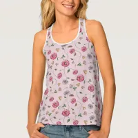 Pink & PurpleFloral Vine Tank Top