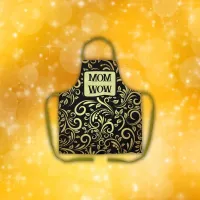 Gold & Black - MOM - WOW |  Apron