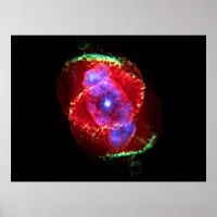 Cat's Eye Nebula NGC 6543 Optical Composite, ZGOA Poster