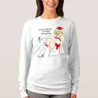 Dear Santa, Define Naughty, Retro Pinup Girl    T-Shirt