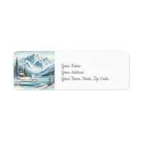 Winter Lake Return Address Label