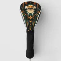 Geometric Eagle Illustration Golf Head Cover