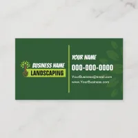 Modern Landscaping Double Sided Business Card