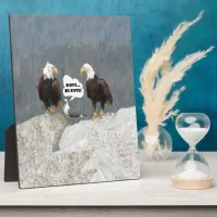 Funny Eagles and Seagull Plaque