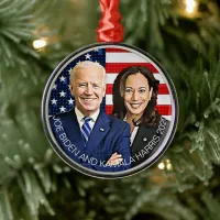 Joe Biden and Kamala Harris Keepsake Souvenir 2020 Metal Ornament