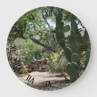 Cactus Garden Large Clock