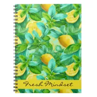 Fresh Lemons Watercolor School  Notebook