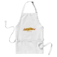 Elegant Gold Foil Joyeux Noel Christmas Adult Apron