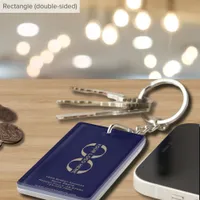 Double-Sided Modern Minimalist Design Keychain