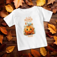 Cute Little Pumpkin Birthday Party Baby T-Shirt