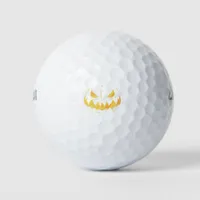 Pumpkin Face Golf Balls