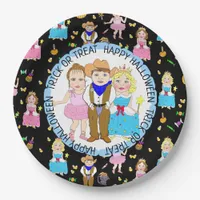 Happy Halloween Trick or Treat Party Paper Plates