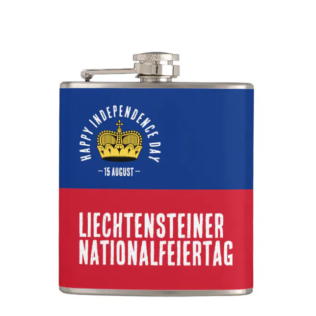 Liechtenstein National Day Flag Flask