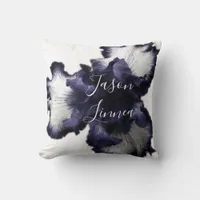 Dark Purple Minimalist Radiant Diaphanous  Modern  Throw Pillow