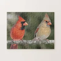 Northern Cardinal Photograph Puzzle