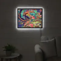 Colorful Abstract Marble Fluid Art