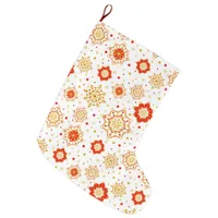 Retro Mid-Century Modern Design Large Christmas Stocking