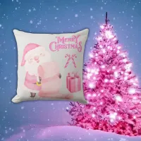 Cute Christmas in Pink | Outdoor Pillow