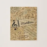 Pieces of Vintage Music ID389 Jigsaw Puzzle