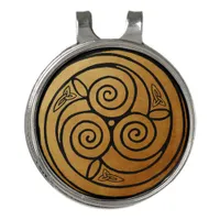 Triple Celtic Knot Swirl Mandala Golf Hat Clip