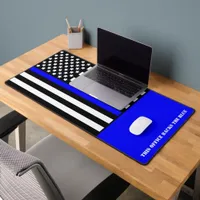 [Thin Blue Line] Back the Blue Police Desk Mat