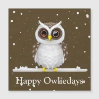 Vintage Snow Owl Holiday