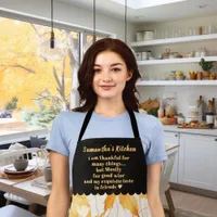 Fall Harvest Orange Foliage Quote Personalized Apron