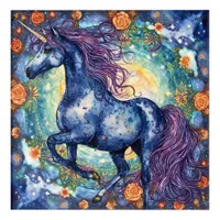 Gorgeous Blue Unicorn Acrylic Print