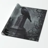 Goth Graveyard Theme Wrapping Paper