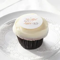 thankful heart is a happy heart thanksgiving edible frosting rounds