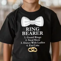 Ring Bearer Duties Funny Wedding T-Shirt