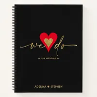 Our Wedding Plans Wedding Journal Chic Gold Script