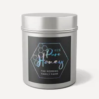 Chic Holographic 100% Pure Honey Jar Labels