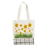 Bright and Elegant Sunflower Graphic Design Zazzle HEART Tote Bag