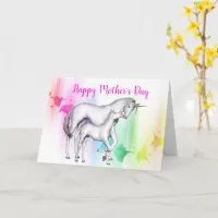 Happy Mother's Day | Unicorn with her Baby Card