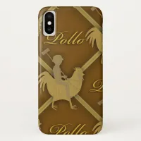 Pollo Fancy Pattern Sport Fashion Parody Time iPhone X Case