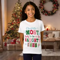 Most Likely to Be on the Naughty List Kids'  T-Shirt