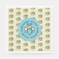 Little Honey Bee Boy's Baby Shower Napkins