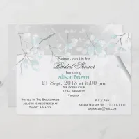 Winter Leaves Bridal shower Invitations