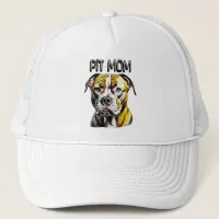 Pit Bull Mom | Dog Lover's  Trucker Hat