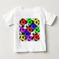 Multicolored American Soccer or Football Baby T-Shirt