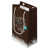 Twinkling Lights Hot Cocoa Nights ID593 Small Gift Bag